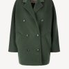 Vetements Max Mara | Veste Rebus En Vert Mousse