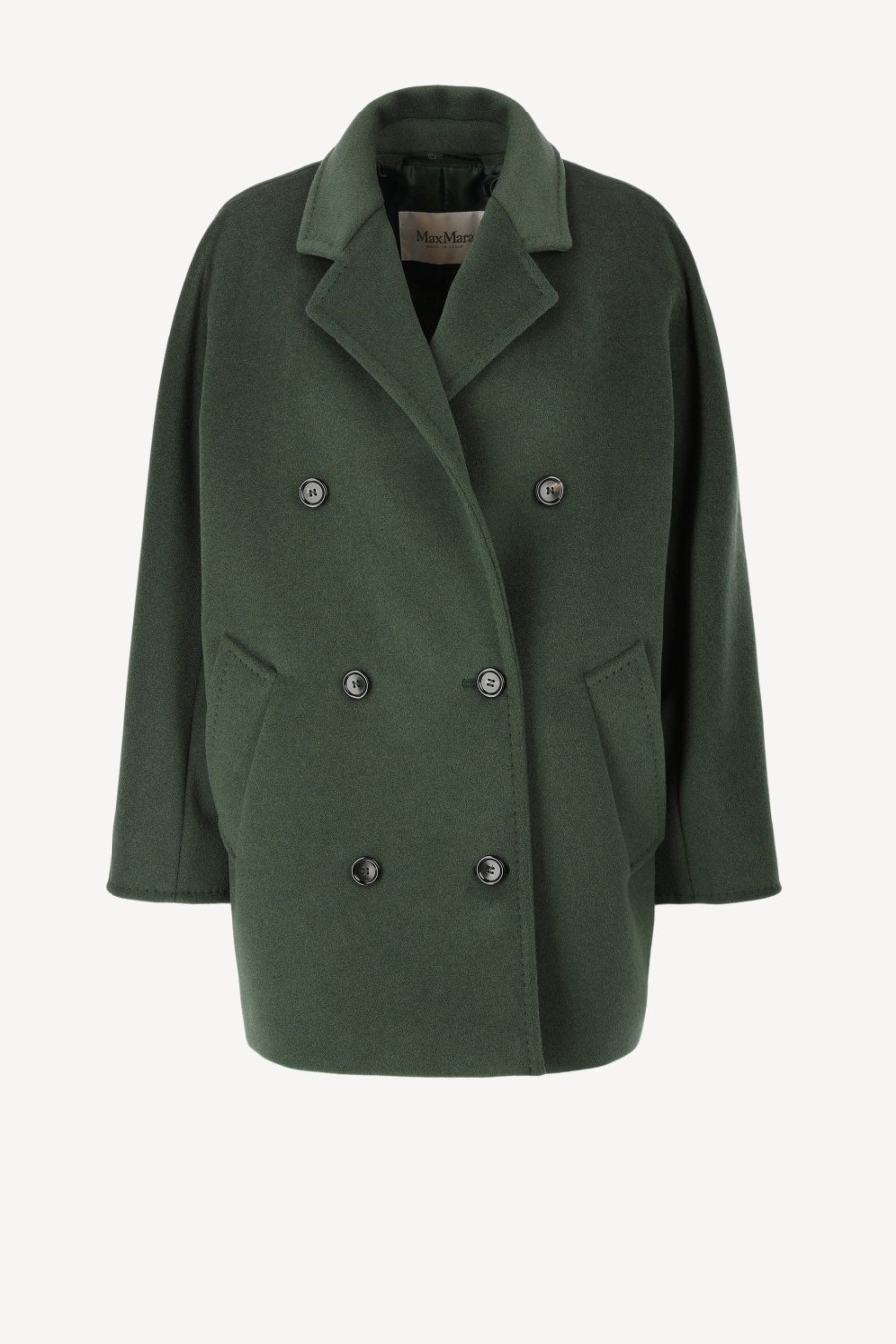 Vetements Max Mara | Veste Rebus En Vert Mousse