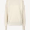Vetements Toteme | Sweat-Shirt Ras Du Cou En Blanc Casse