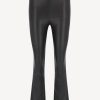 Vetements SPRWMN | Leggings En Cuir Noir Taille Haute Flare