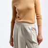 Vetements Agnona | Pull A Col Rond En Ambre