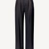 Vetements Anine Bing | Pantalon En Soie Carrie En Noir