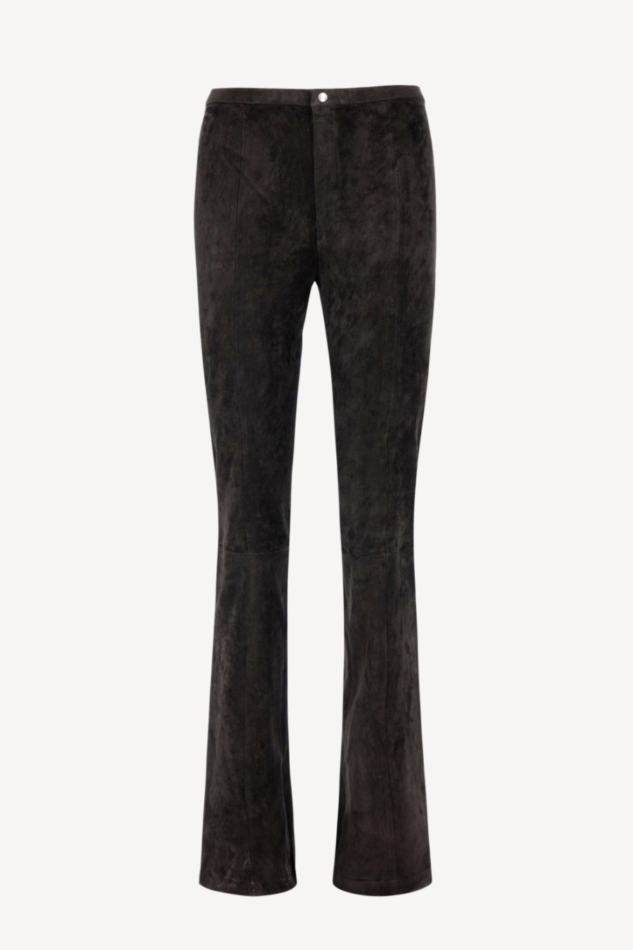 Vetements Stouls | Pantalon En Cuir Velours Kam En Noir