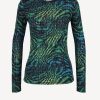 Vetements Diane von Furstenberg | T-Shirt Long Logan En Bleu Moire