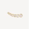 Bijoux Sophie Bille Brahe | Boucle D'Oreille Petite Croissant Gauche En Or Jaune
