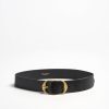 Accessoires Nili Lotan | Ceinture Nili En Noir/Antiquaire