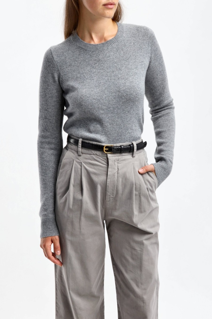 Vetements Nili Lotan | Pull Waldorf En Gris Clair