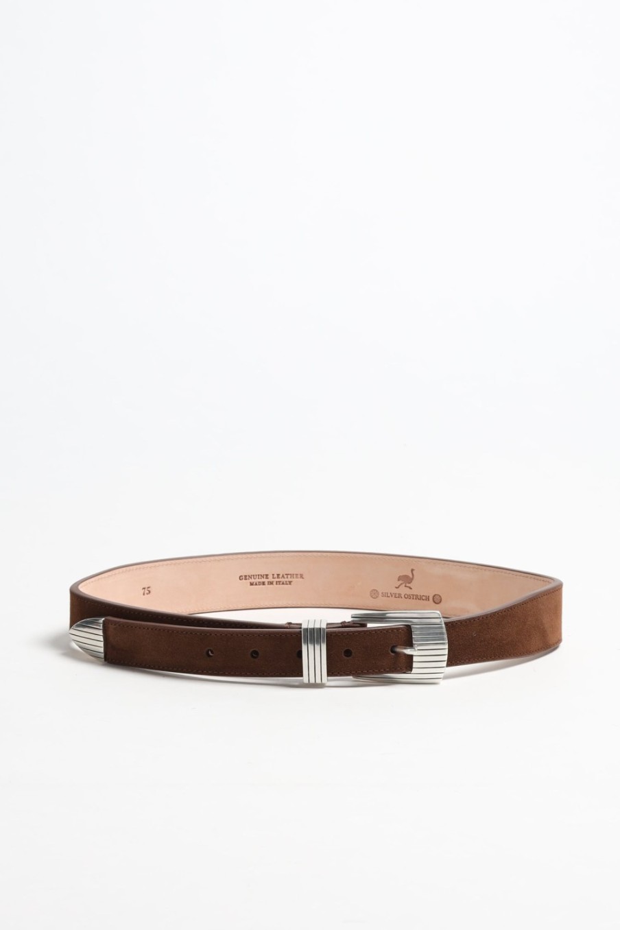 Accessoires Silver Ostrich | Ceinture Rodeo Suede In Brown