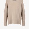 Vetements Allude | Pull Ras Du Cou Beige
