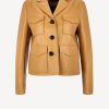 Vetements Proenza Schouler | Veste En Cuir Glossy En Caramel