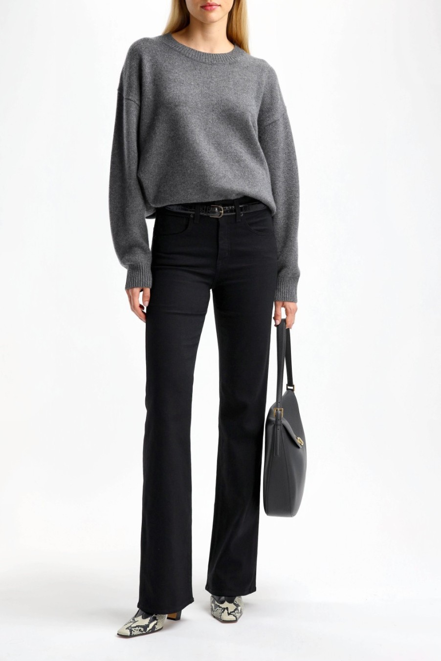 Vetements Nili Lotan | Pull En Cachemire Gris Imogen