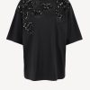 Vetements Lanvin | T-Shirt Oversized Flower En Noir