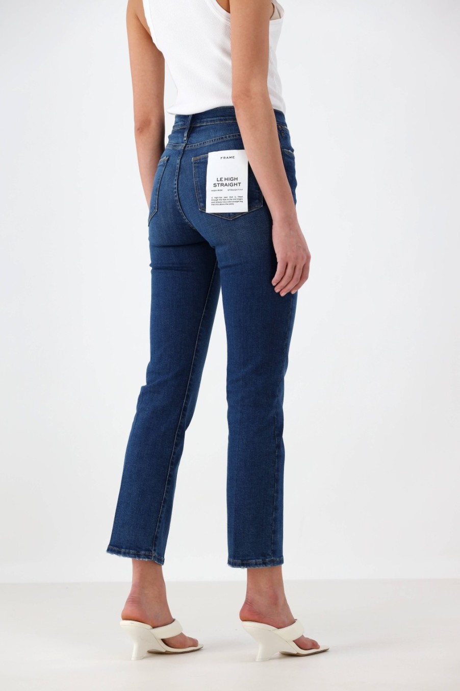 Vetements Frame | Jeans Le High Straight En Earthbound