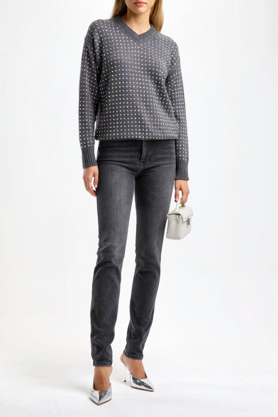 Vetements Sportmax | Pull Uta En Gris Moyen